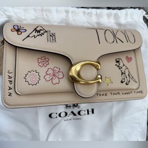 [Mitsukoshi Isetan Limited Item] Coach Tabby Shoulder Bag 26 Sketch Print